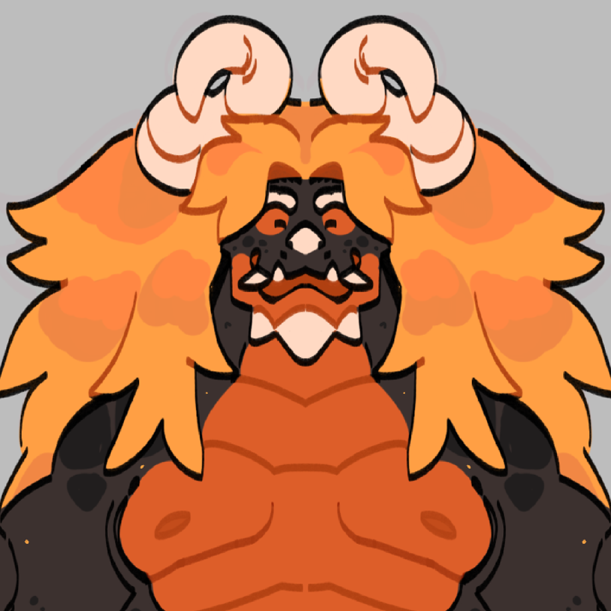 Digital illustration of Calamity, the website creator's fursona, used decoratively